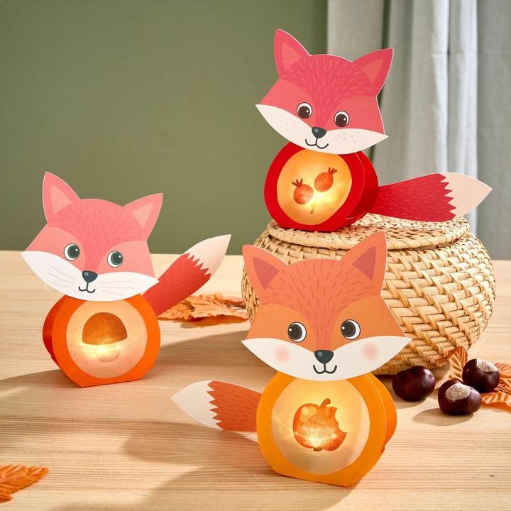 Produktbild Haba Bastelset - Erstes Kleben Minilichter Fuchs