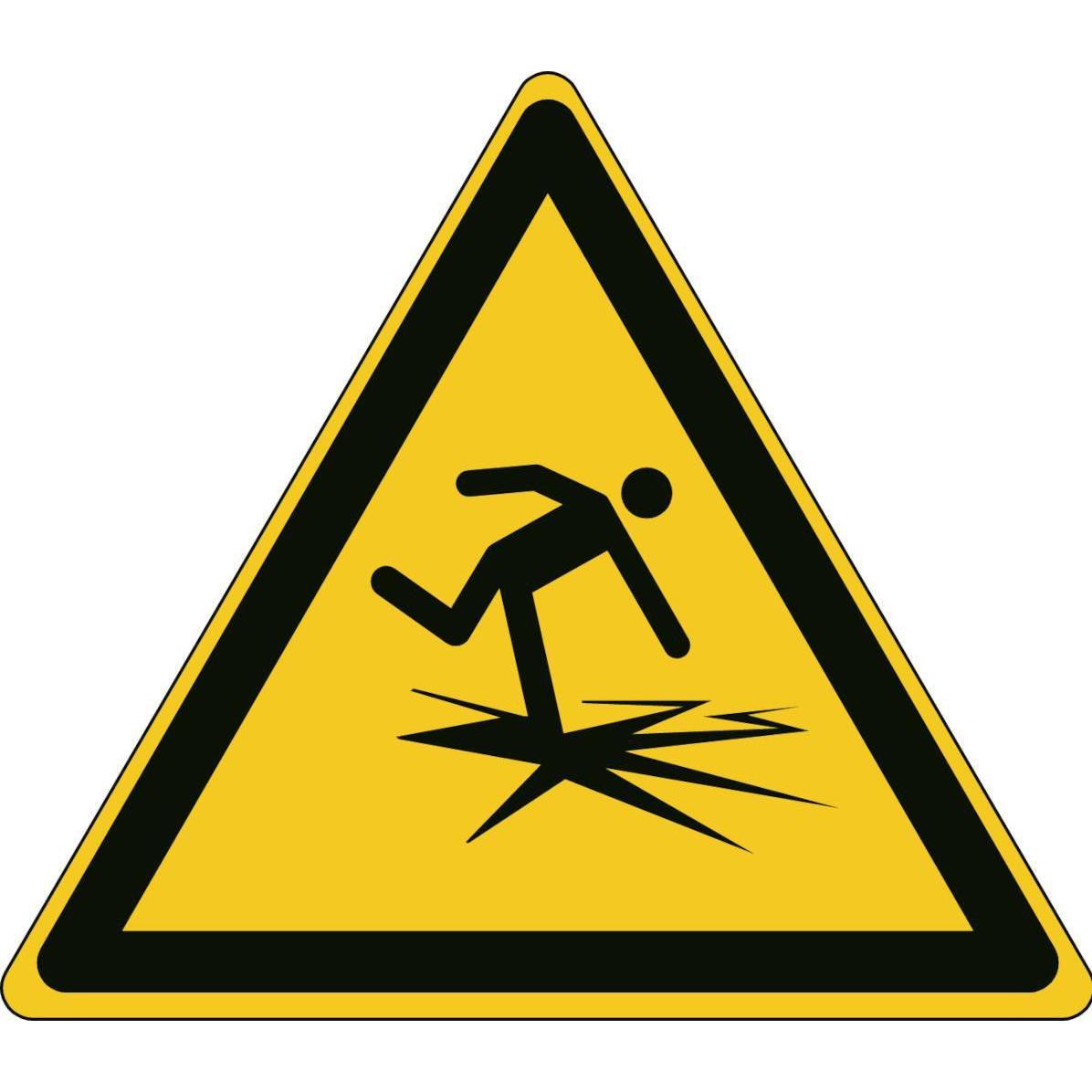 Brady, Sicherheitskennzeichnung, ISO-Sicherheitsschild - Warnung vor dünnem Eis