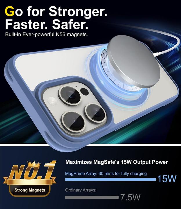 Immagine prodotto Cadorabo Custodia per Apple iPhone 15 PRO compatibile con MagSafe (Apple iPhone 15 Pro)