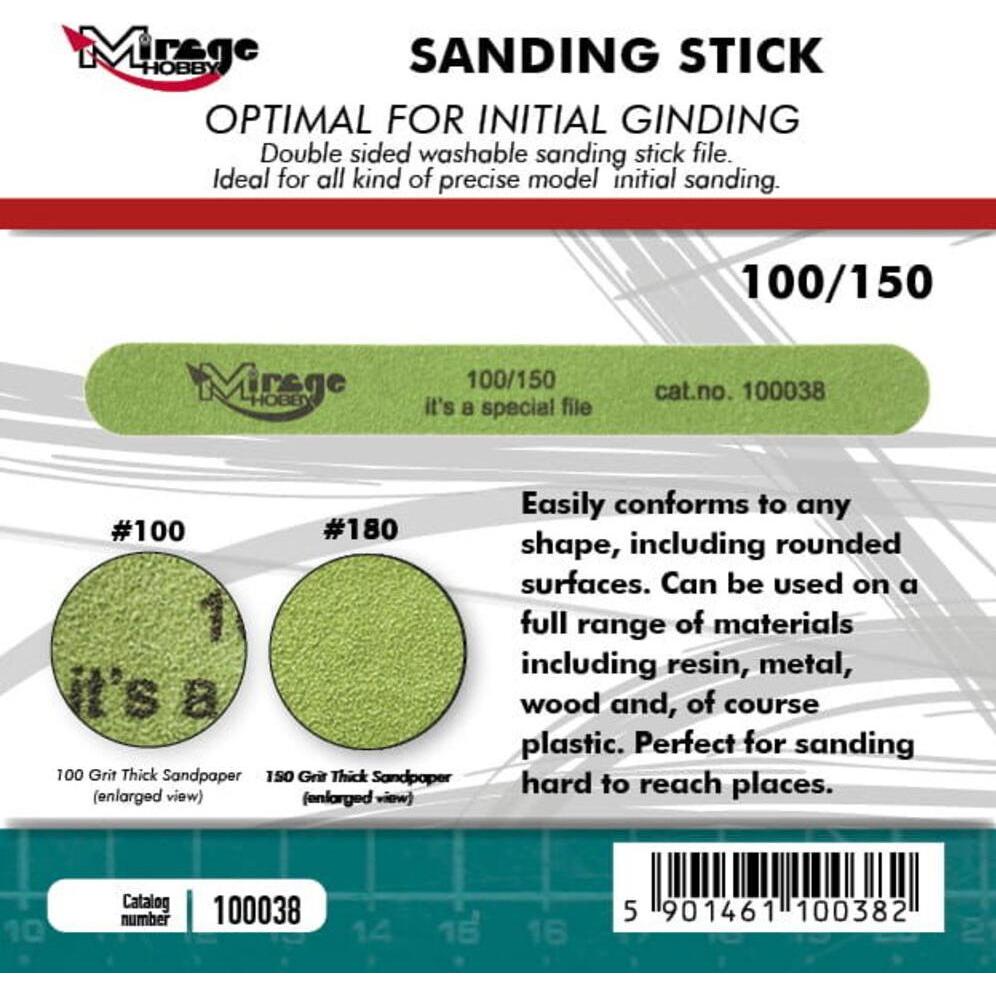 Mirage Hobby MIRAGE Sanding Stick Double Grid 100/150