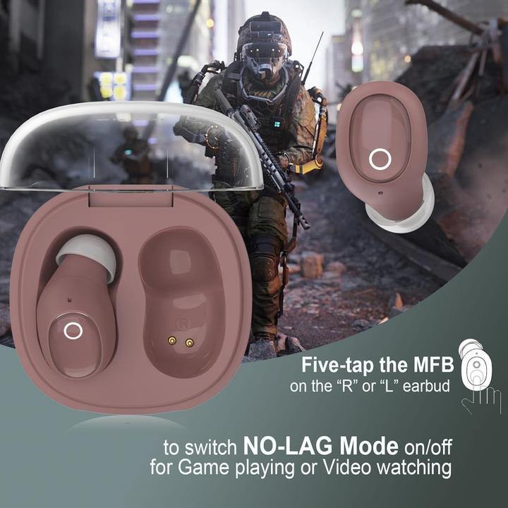 Image du produit Eleror Kabellose Mini-Ohrhörer T1 mit Rauschunterdrückung (ANC, 32 h, Sans fil)