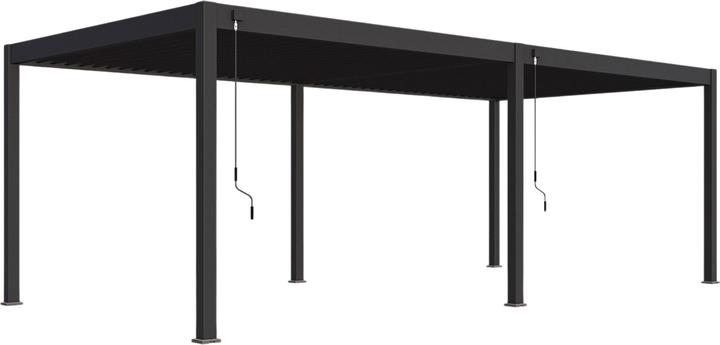 Produktbild Weide Pergola Deluxe Plus 3.6x7.2m mit Lamellendach Anthrazit (360 cm, 720 cm)