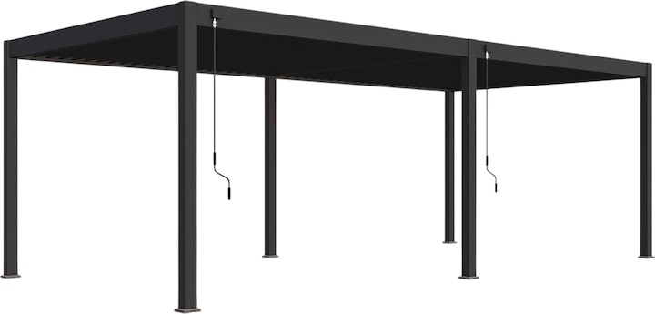Actual product image Weide Pergola Deluxe Plus 3.6x7.2m with slatted roof anthracite (360 cm, 720 cm)