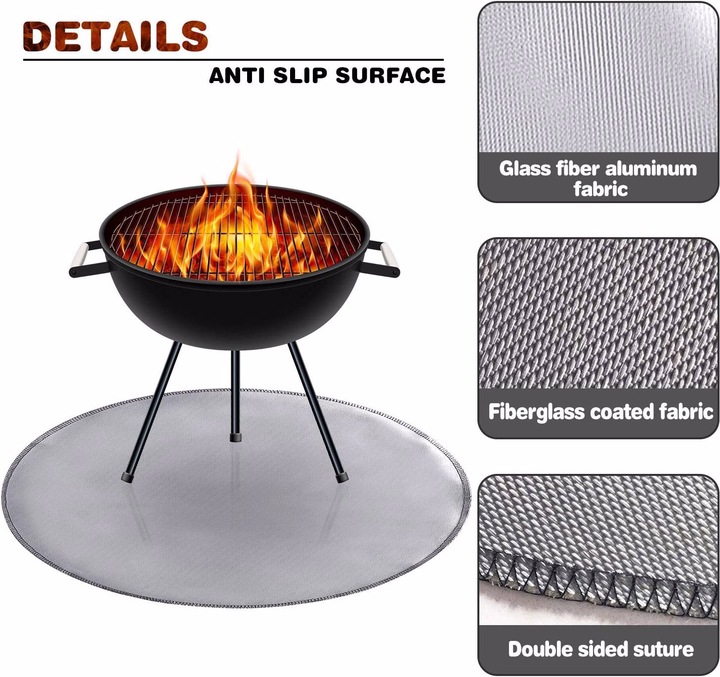 Produktbild Tensun Feuerfeste Matte 36, Grill und Feuerstelle Hochtemperatur Matte