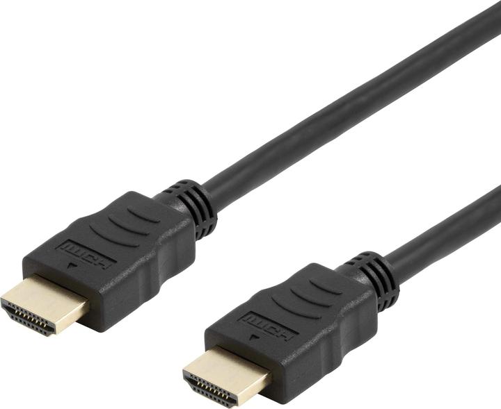 Deltaco flexible HDMI cable 4K UltraHD at 30Hz 5m black (5 m)
