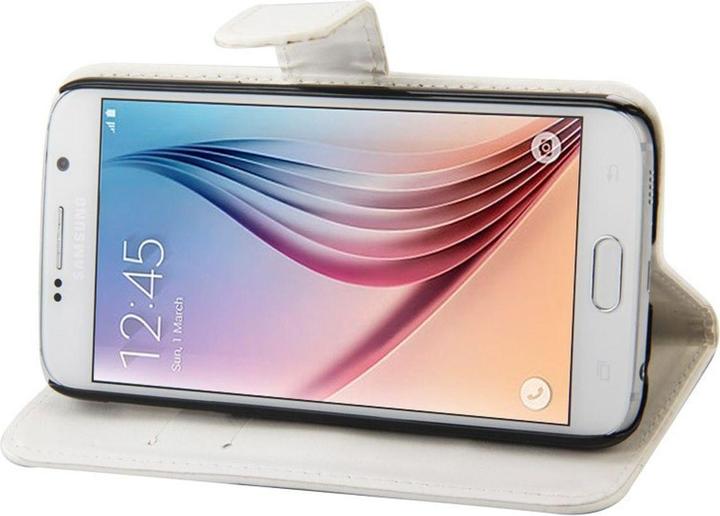 Produktbild König Design Schutzhülle Handytasche (Flip Quer) für Handy Samsung Galaxy S6 Weiss (Samsung Galaxy S6)