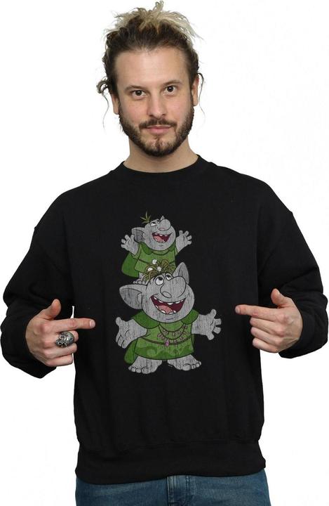 Actual product image Disney Mens Frozen Handstacking Trolls Sweatshirt (3XL)