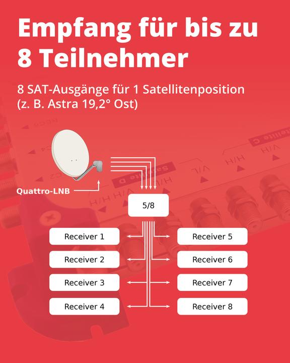 Actual product image Telestar TSM 5/8 (Multi switch)