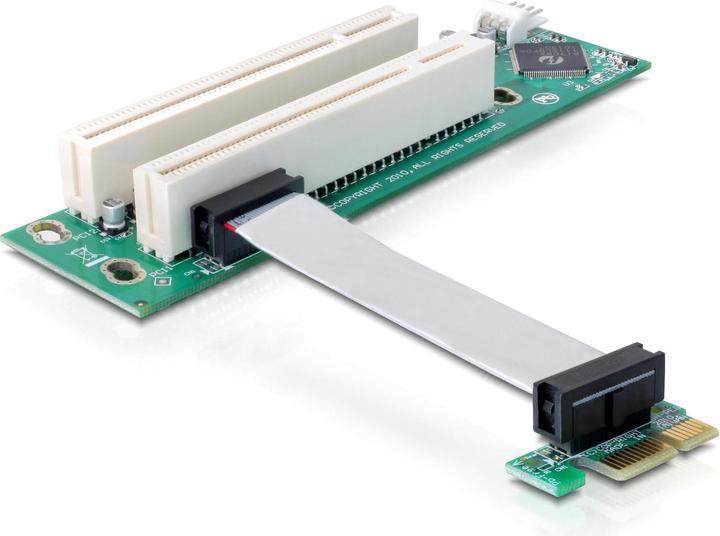 Delock PCI-E Riser, x1 to 2x32+Floppy 4pin