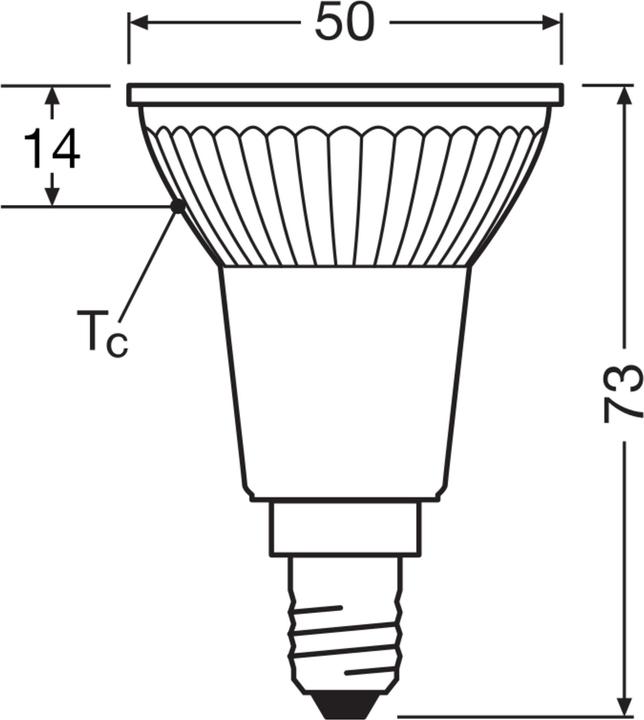Actual product image Osram LED Leuchtmittel LED SUPERSTAR PAR16 3.7W 927 E14 Dimmbar Warm weiss 4099854457166 (E14, 350 lm)