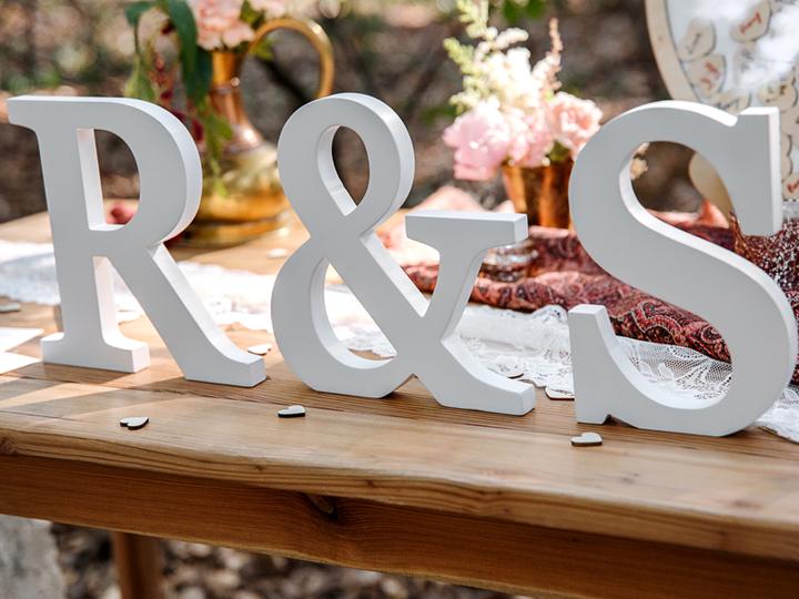 Actual product image Partydeco Wooden letter "S" white