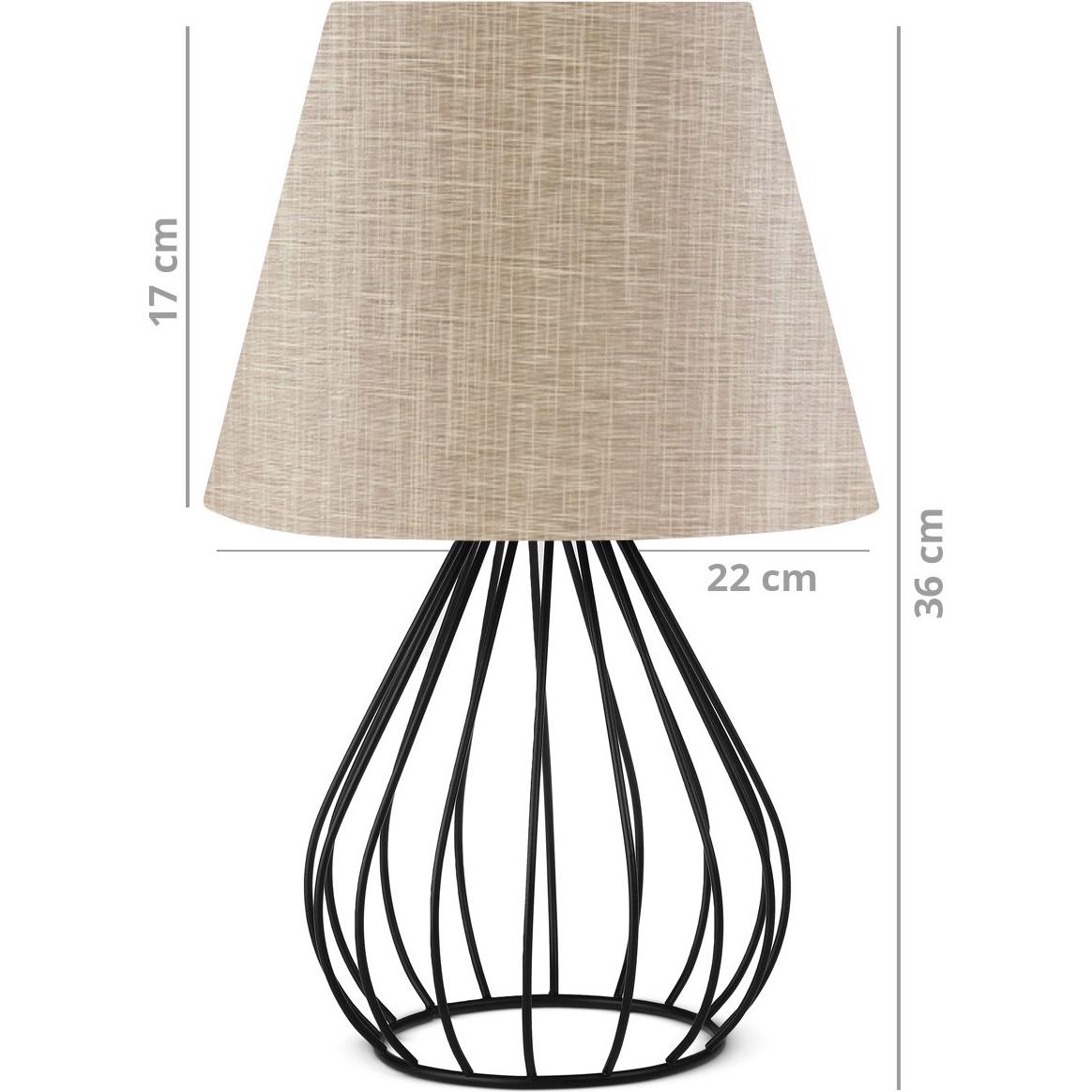 Thumbnail - Opviq, Tischlampe, Edison (E27)