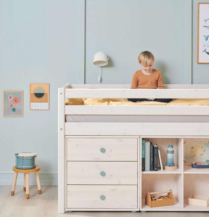 Image du produit Flexa Commode Classic avec 3 tiroirs (72.54 x 44.50 x 74.50 cm)