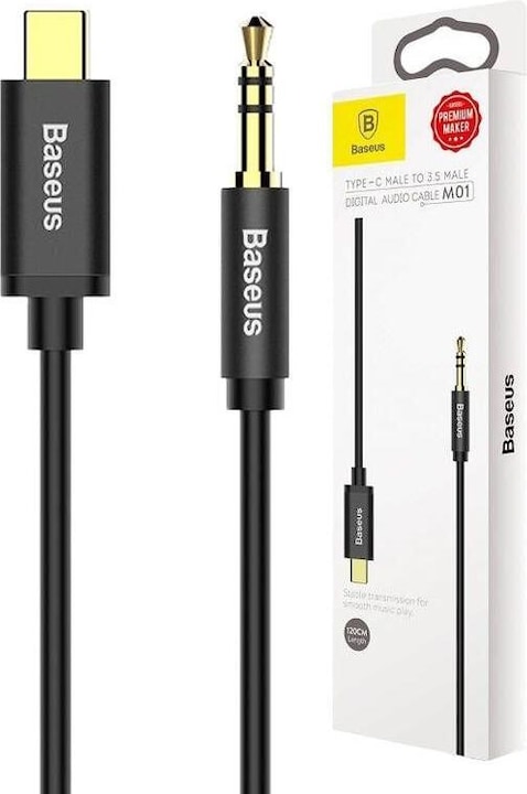 Produktbild Baseus 3.5mm Klinke — USB Typ C (1.20 m, 3.5mm Klinke (AUX))