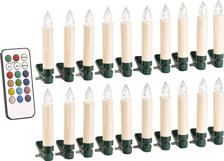 Produktbild Lunartec Weihnachtsbaumkerzen (20 x)
