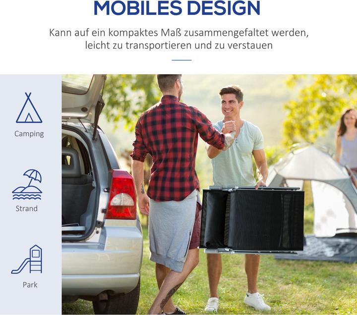 Actual product image Outsunny Garden lounger with cushion (180 cm)