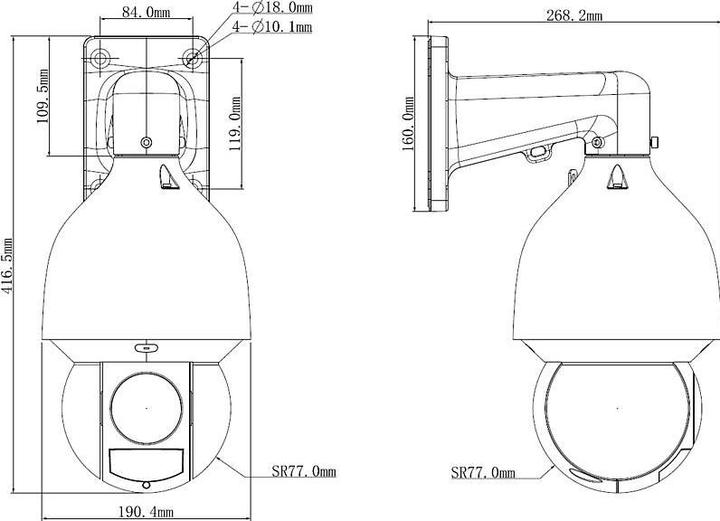 Produktbild Dahua SD5A232GB-HNR IP-Kamera 1080p T/N IR PoE+ (1920 x 1080 Pixels)