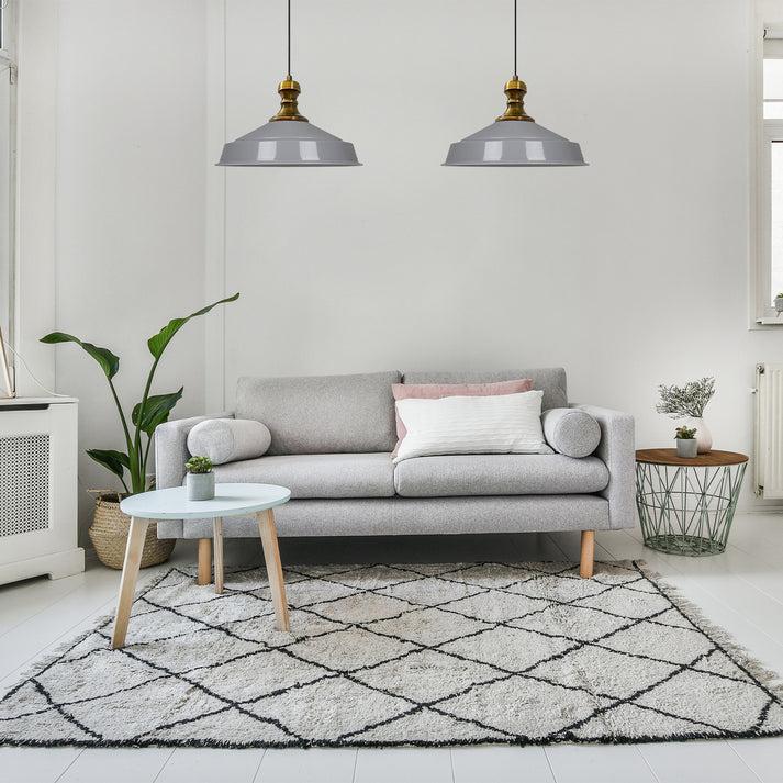 Productafbeelding Bamyum Asletl-Knob 2 Lampes à Suspension Gris (E27)