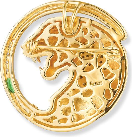 Actual product image Seinerzeit Kiani leopard pendant/brooch (Silver 925, Enamel)