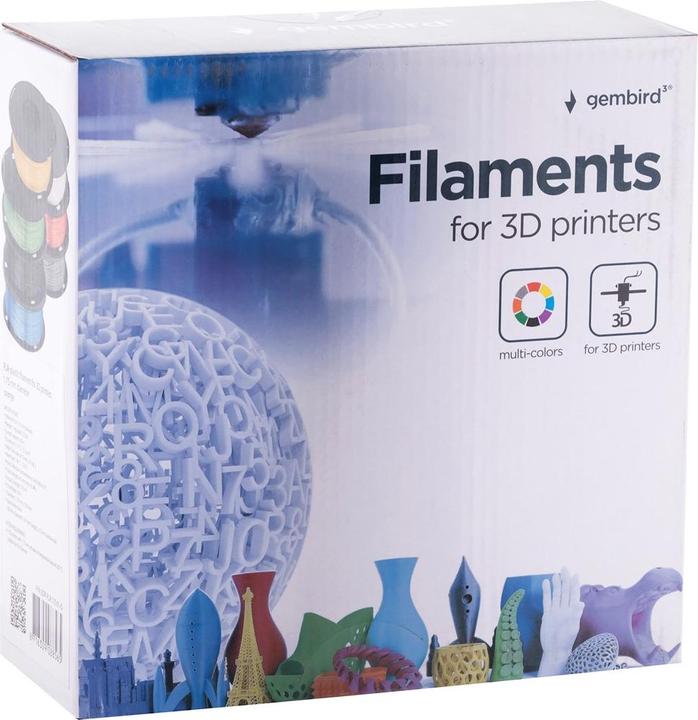 Produktbild Gembird Filamentcassette PLA schmale Spule (PLA, 1.75 mm, 1420 g, Orange)
