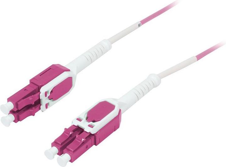 Produktbild Synergy 21 LWL-2-Faser-Patchk. 2mtr.LC-LC, 50/125um,OM4, Uniboot(drehbar), Push/Pull, AD=2mm (2 m)