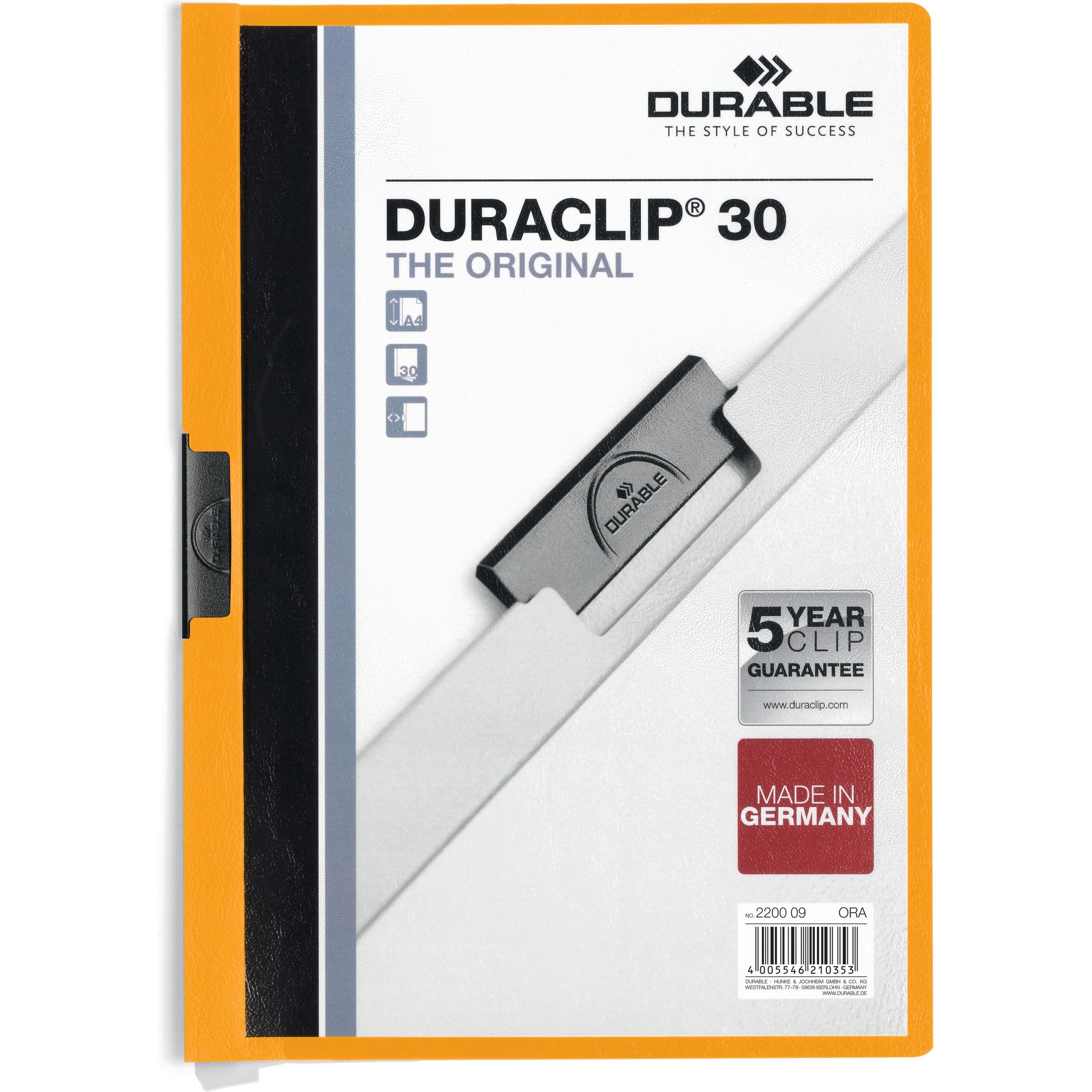 Durable, Mappe, Klemmhefter DURACLIP 30 (A4, 1 x)