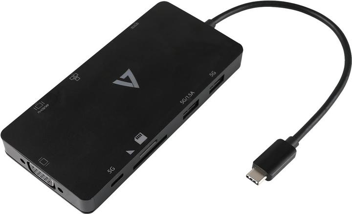 Produktbild V7 USB-C MINIDOCK 100W PD HDMI VGA (USB-C)