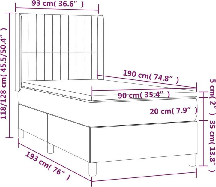Image du produit vidaXL Mala (90 x 190 cm)