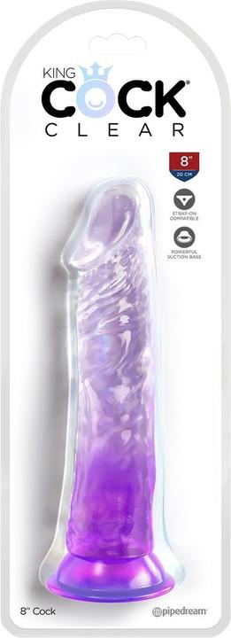 Actual product image Doc Johnson King Cock Purple 8 Purple