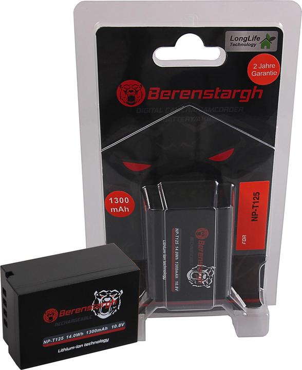 Berenstargh Akku f. Fuji NP-T125 NPT-125 NPT125 GFX-50s GFX50s GFX-100 GFX100 (Camera battery)