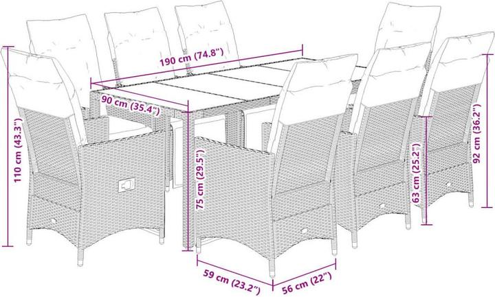 Produktbild vidaXL Bistro Set