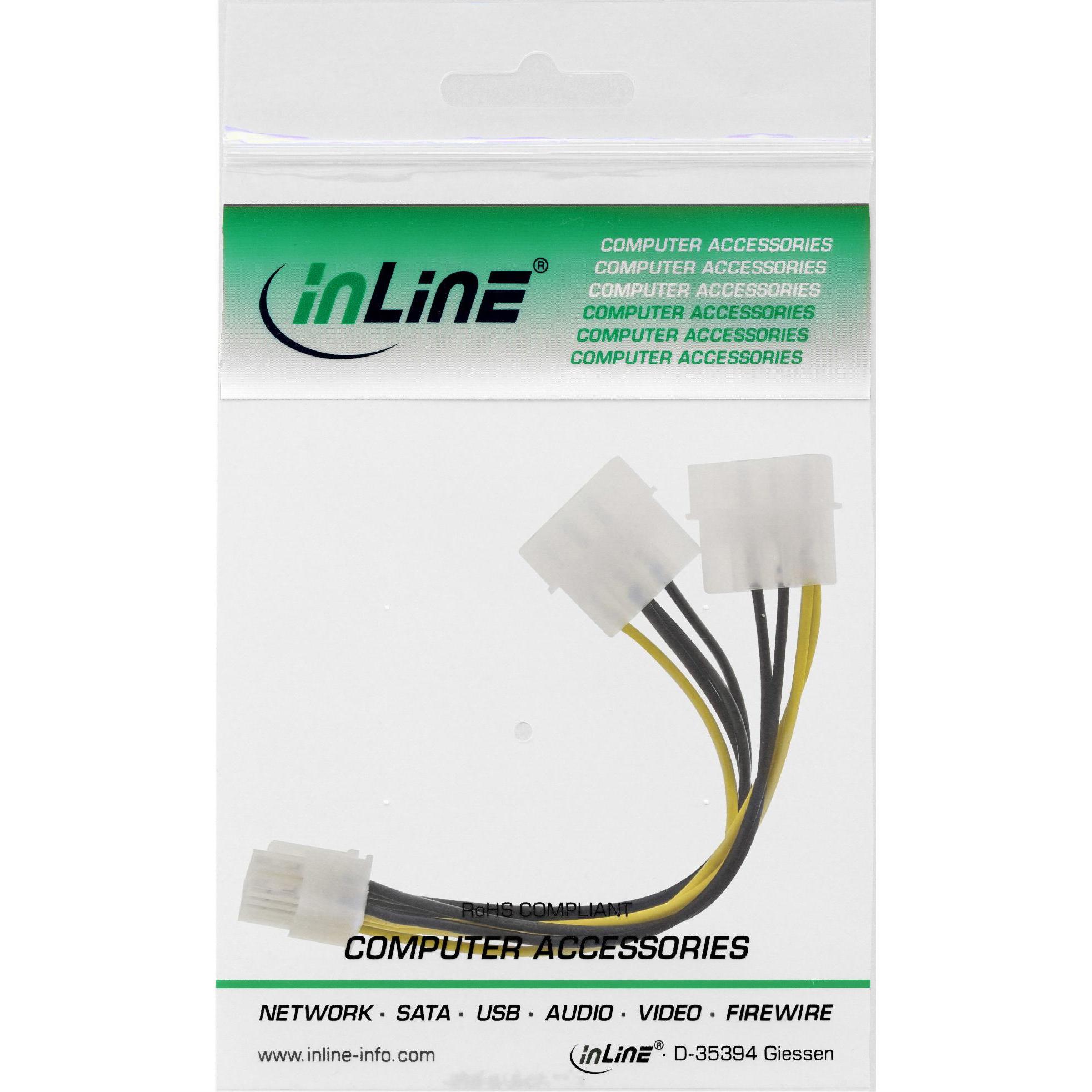 Thumbnail - InLine Stromadapter intern, Interne Kabel (PC)