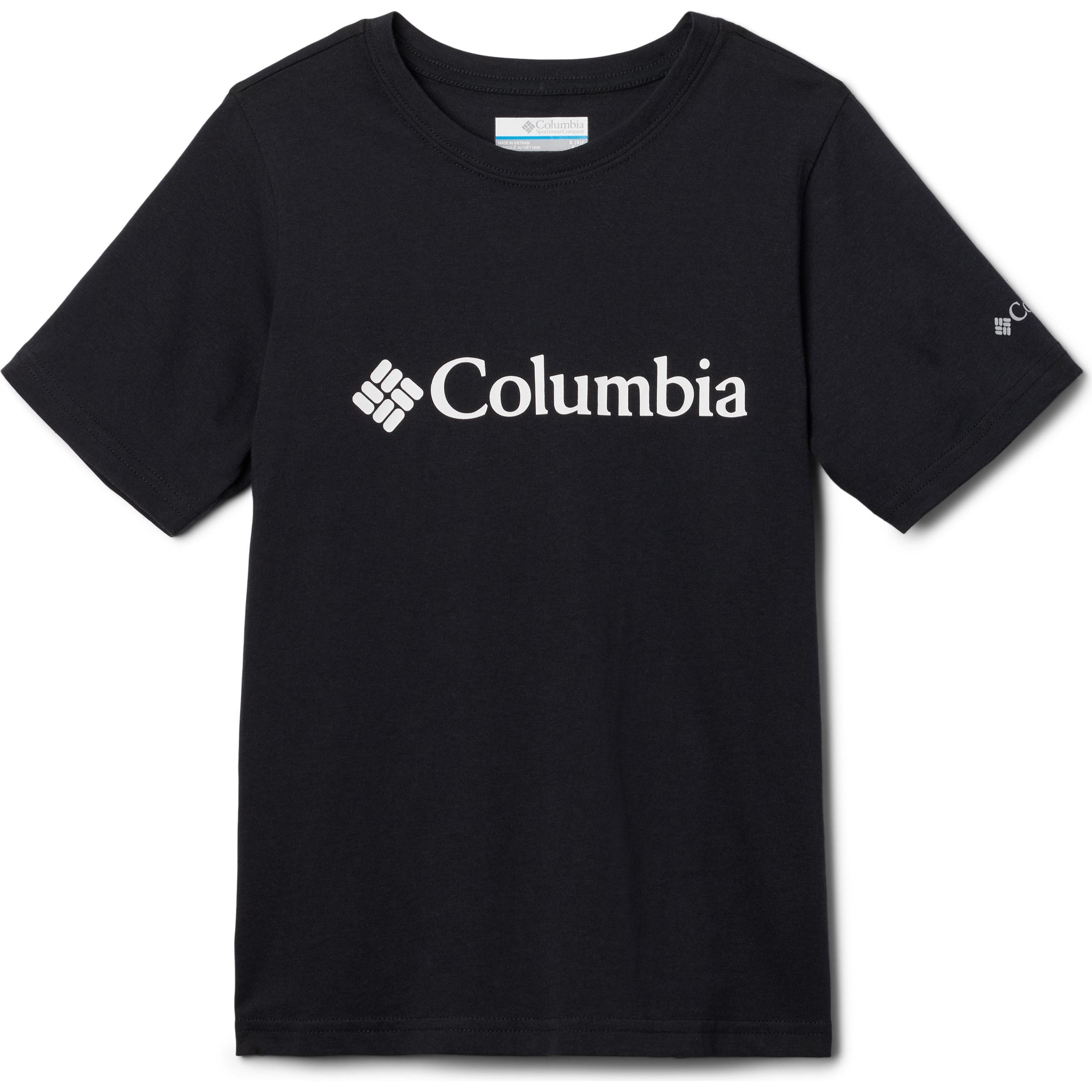 Columbia, Jungen, Shirt, Kid's Valley Creek Graphic Shirt S/S, Schwarz, (M)