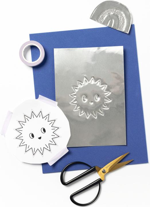 Actual product image Folia Embossing foil 70µ, 50cmx5m, silver