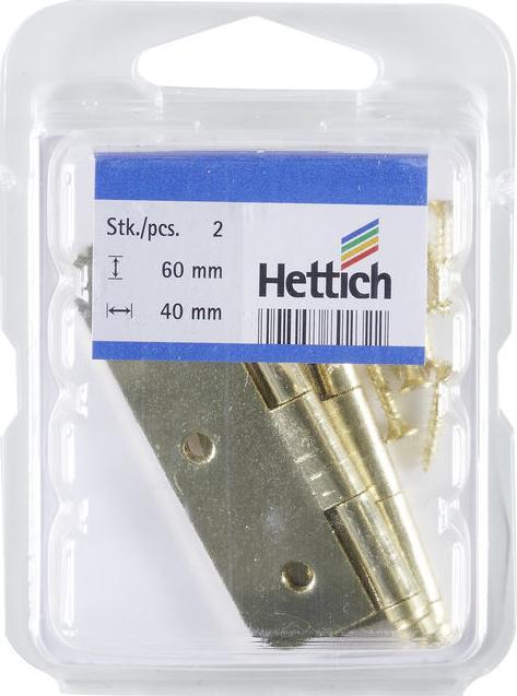 Immagine prodotto Hettich Zierscharnier, vermessingt 60x40 mm, 2 Stck (2 pz.)