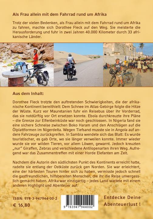 Produktbild Als Frau allein mit dem Fahrrad rund um Afrika (Deutsch, Dorothee Fleck, 2018)