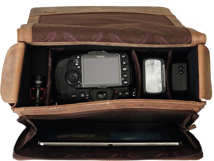 Productafbeelding Kalahari KAAMA LS-23 Fototasche, Leder (Camera schoudertas)