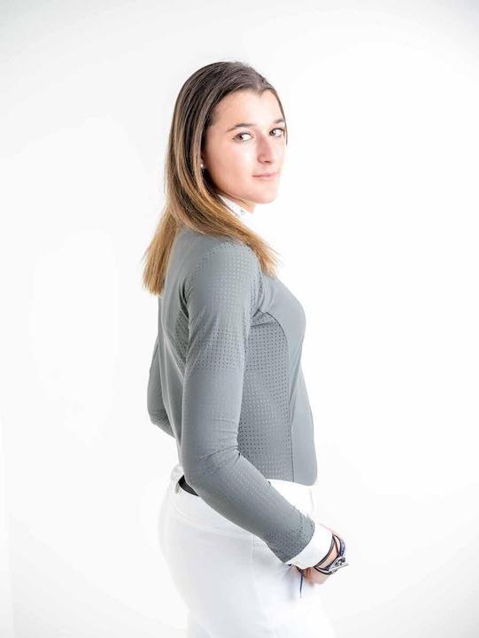 Actual product image Le Sabotier girls' long-sleeved riding polo shirt alba (40)