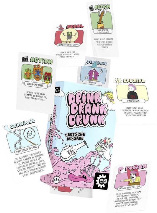 Image du produit Game Factory Drink Drank Drunk (d) (3 - 12 Joueur)