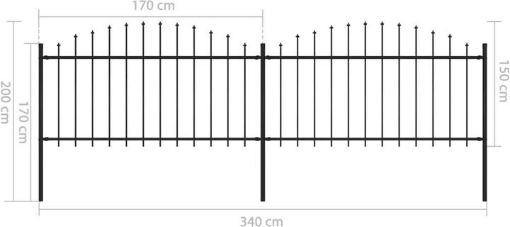 Produktbild vidaXL Zaun