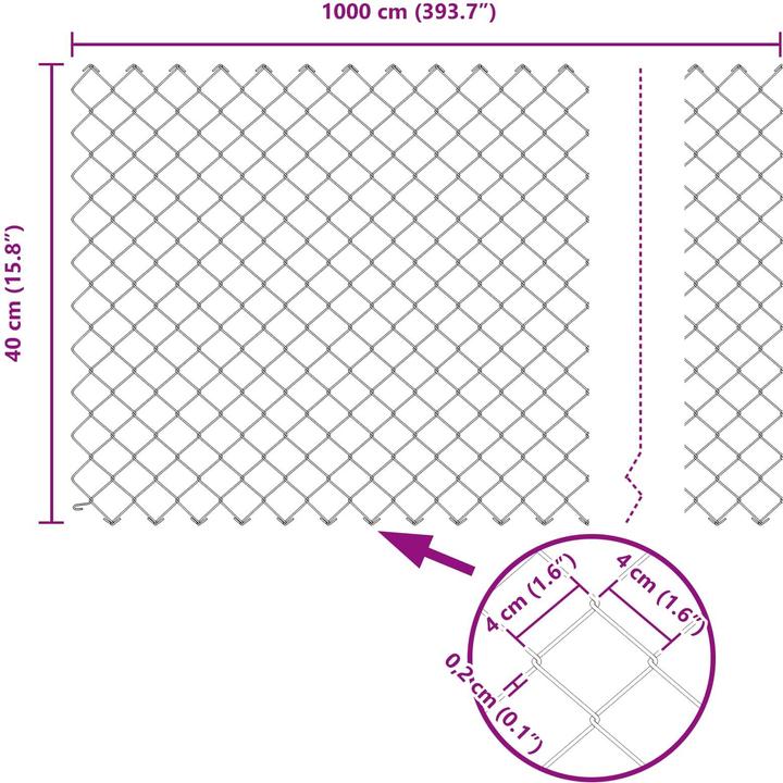 Produktbild vidaXL Outdoor-Zaun