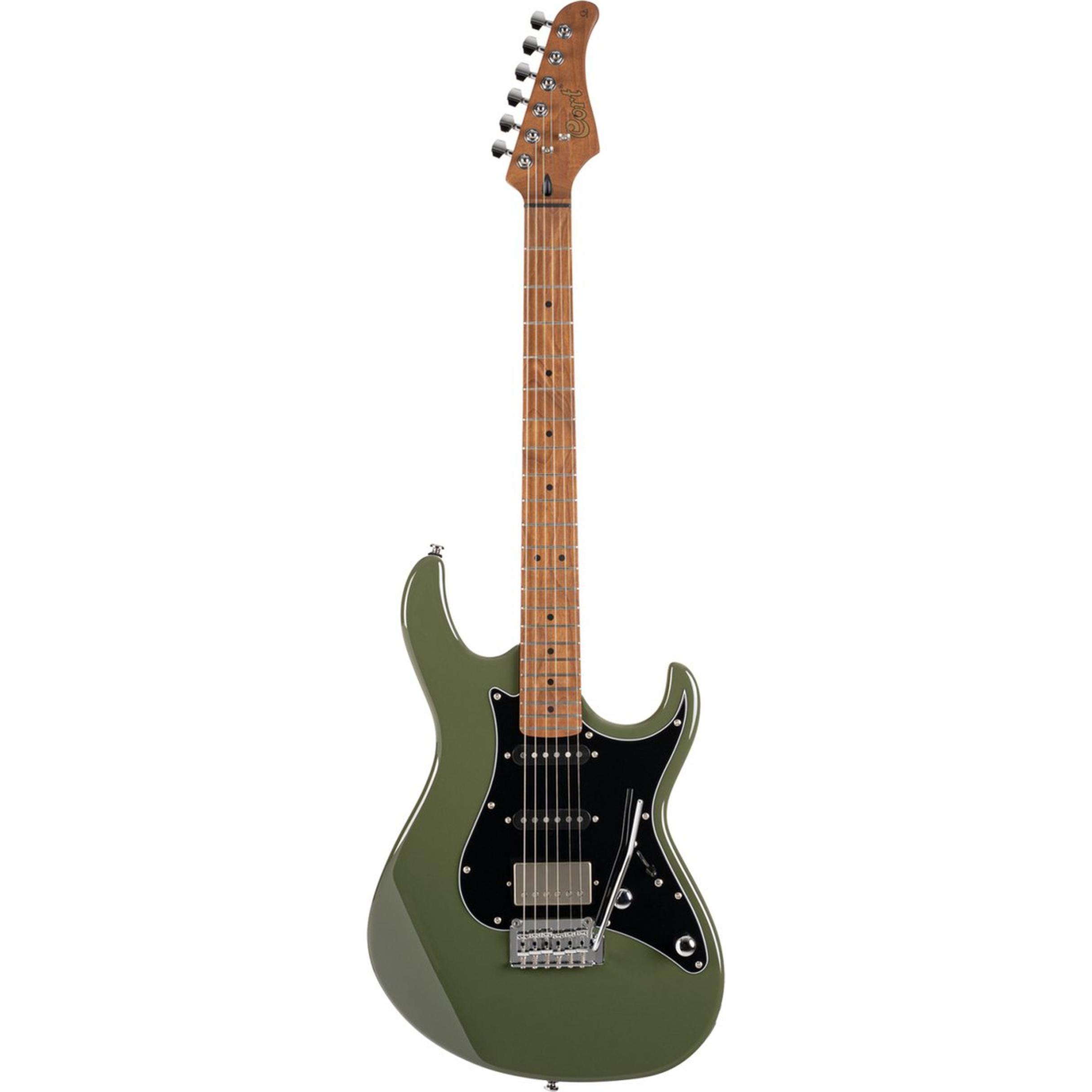 Cort Guitars Cort G250 SE Verde oliva scuro (Chitarra elettrica, Collo: acero tostato, Tastiera: Acero tostato, Corpo: Lime), Chitarra, Verde