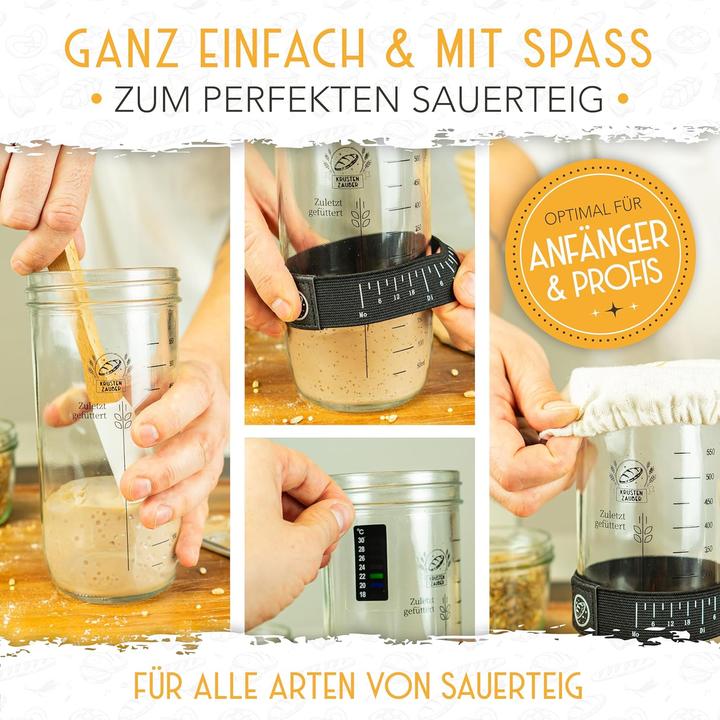 Produktbild Krustenzauber Gärkörbchen & Sauerteig Starter Set