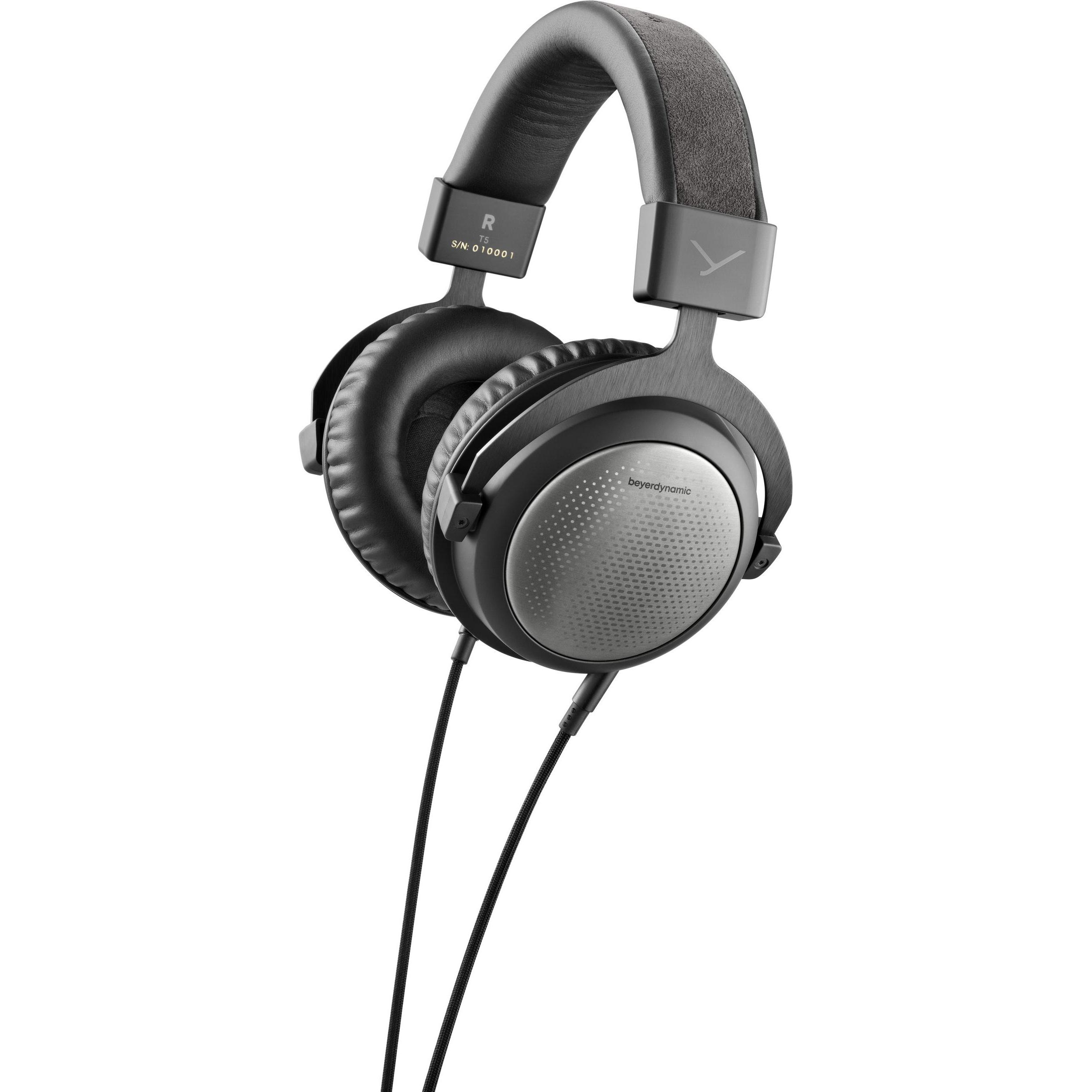 Beyerdynamic T5 (Nessuna cancellazione del rumore, Cablato), Cuffie, Grigio, Nero