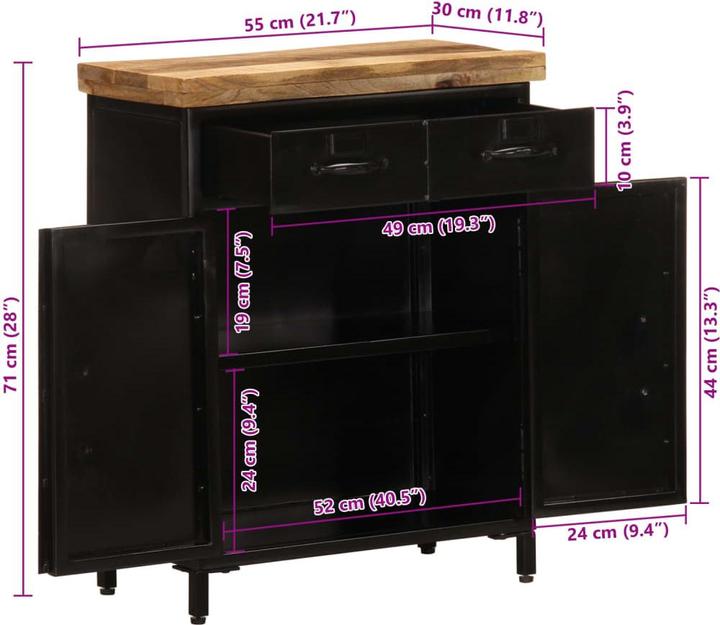 Immagine prodotto VidaXL Credenza (30 x 30 x 71 cm)
