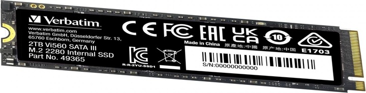Actual product image Verbatim Vi560 (2000 GB, M.2 2280)