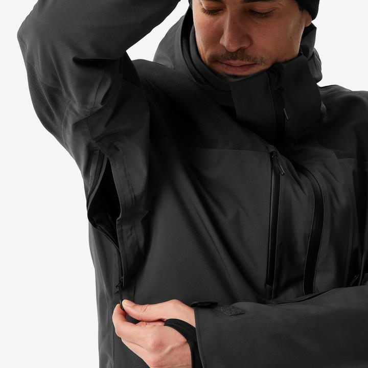 Produktbild Wedze Skijacke Herren wasserdicht und strapazierfähig - 500 Sport schwarz (L)