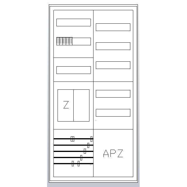 Thumbnail - ABN, Verteilerschrank Zubehör, S27EA111 Zählerschrank eHZ 1Z1R1V1APZ
