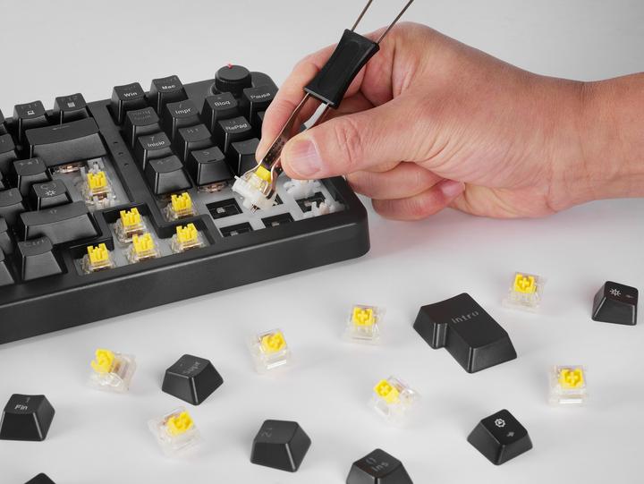 Immagine prodotto Mars Gaming Clavier Gamer Mécanique (Yellow Switch) Mkpro RGB (Noir) (FR, Cablato)