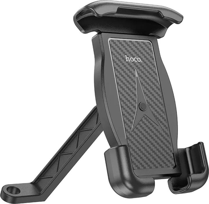 Hoco - Motorcycle Holder (CA119) - Strong Grip, for Phones 4.5 - 7", for Rearview Mirror - Black